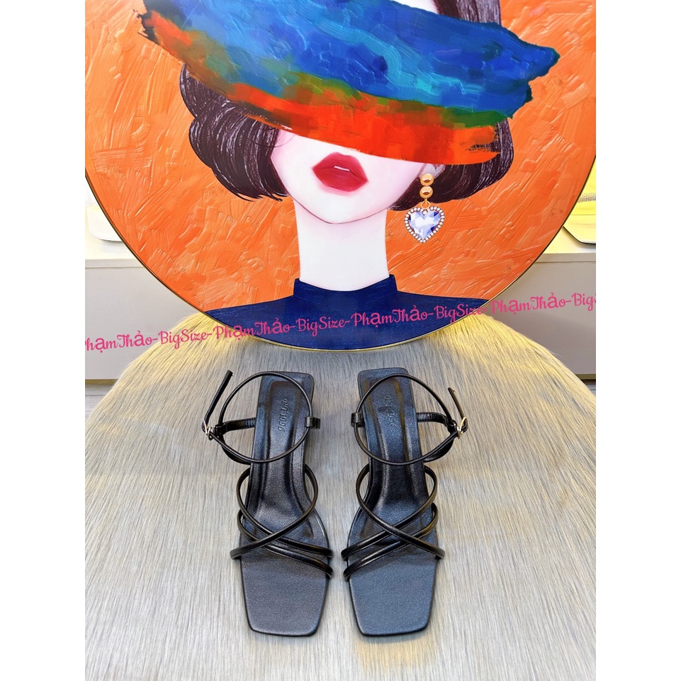 Dép Cao Gót SanDal BigSize 40-44 Gót Vuông 5 Phân