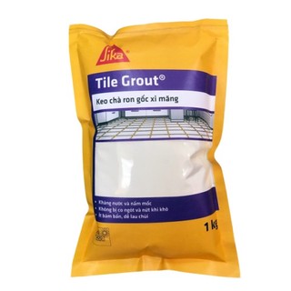 Bao 1kg keo chà ron sika ceram tile grout keo chít mạch ngoài trời trong nhà