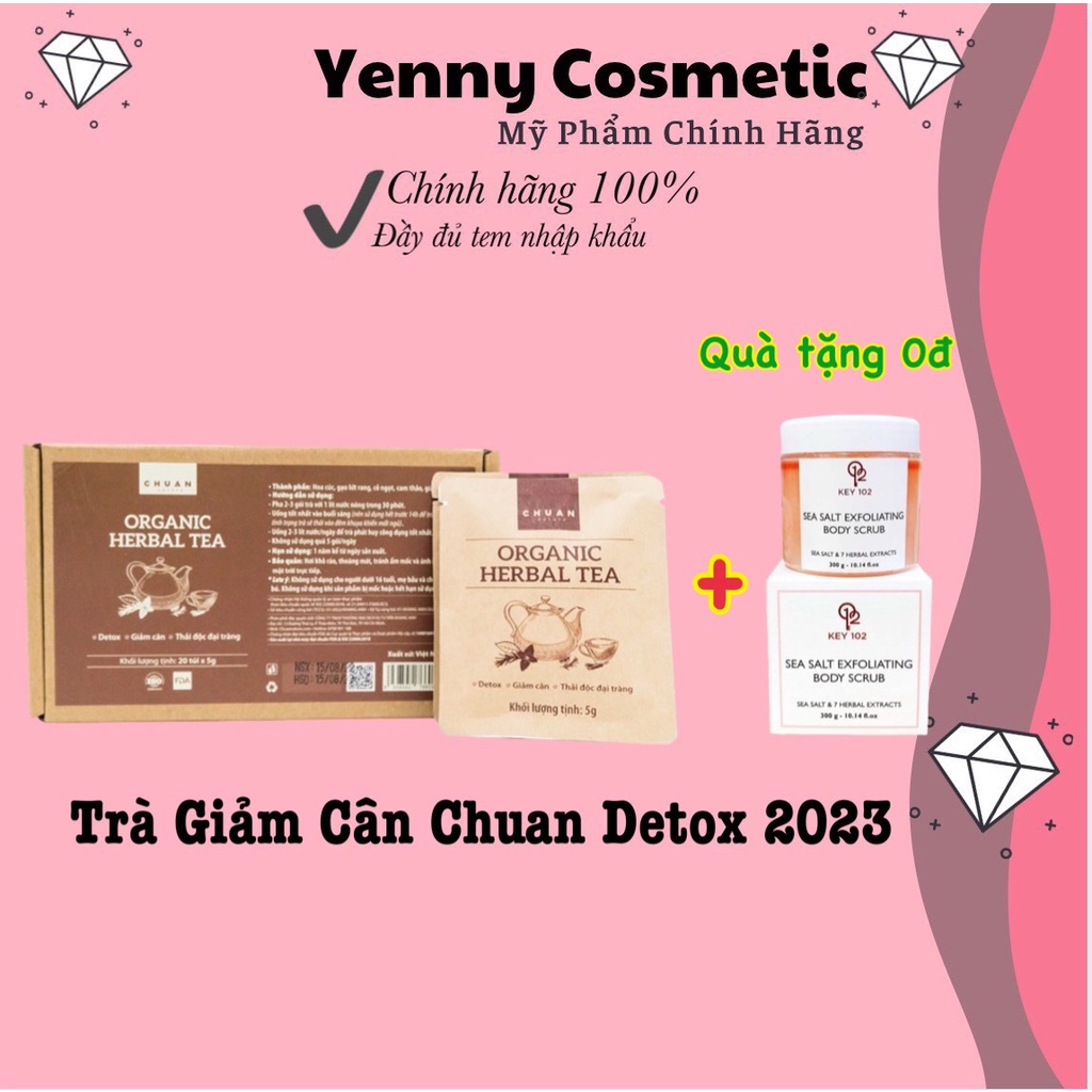 Trà Thải Độc Chuan Nature Detox Organic Herbal Tea (Hộp 20 gói*5g)