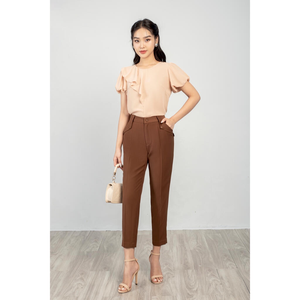 Quần baggy, hai túi chéo, đáp túi lật MMOutfit M-QU071121084