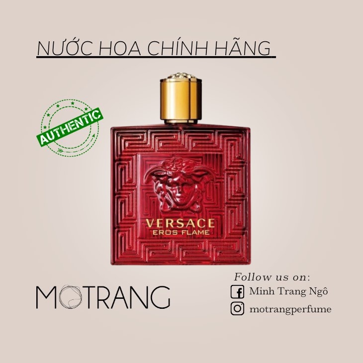 Nước Hoa Nam Thơm Lâu Versace Eros Flame EDP Nam Tính, Trẻ Trung Hiện Đại 5ml - 10ml - 20ml