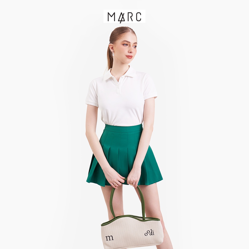 Chân váy mini tennis ngắn nữ MARC FASHION cơ bản xếp ly dáng xòe CBLT021023