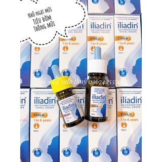 Nhỏ mũi thần thánh Iliadin cho bé từ sơ sinh