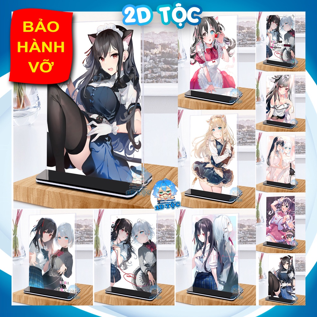 Khung ảnh Mica Kích thước A4,A5 In hình Anime Manga Light Novel Thám tử đã chết (7) đế lùa màu đen - 2D Tộc Shop