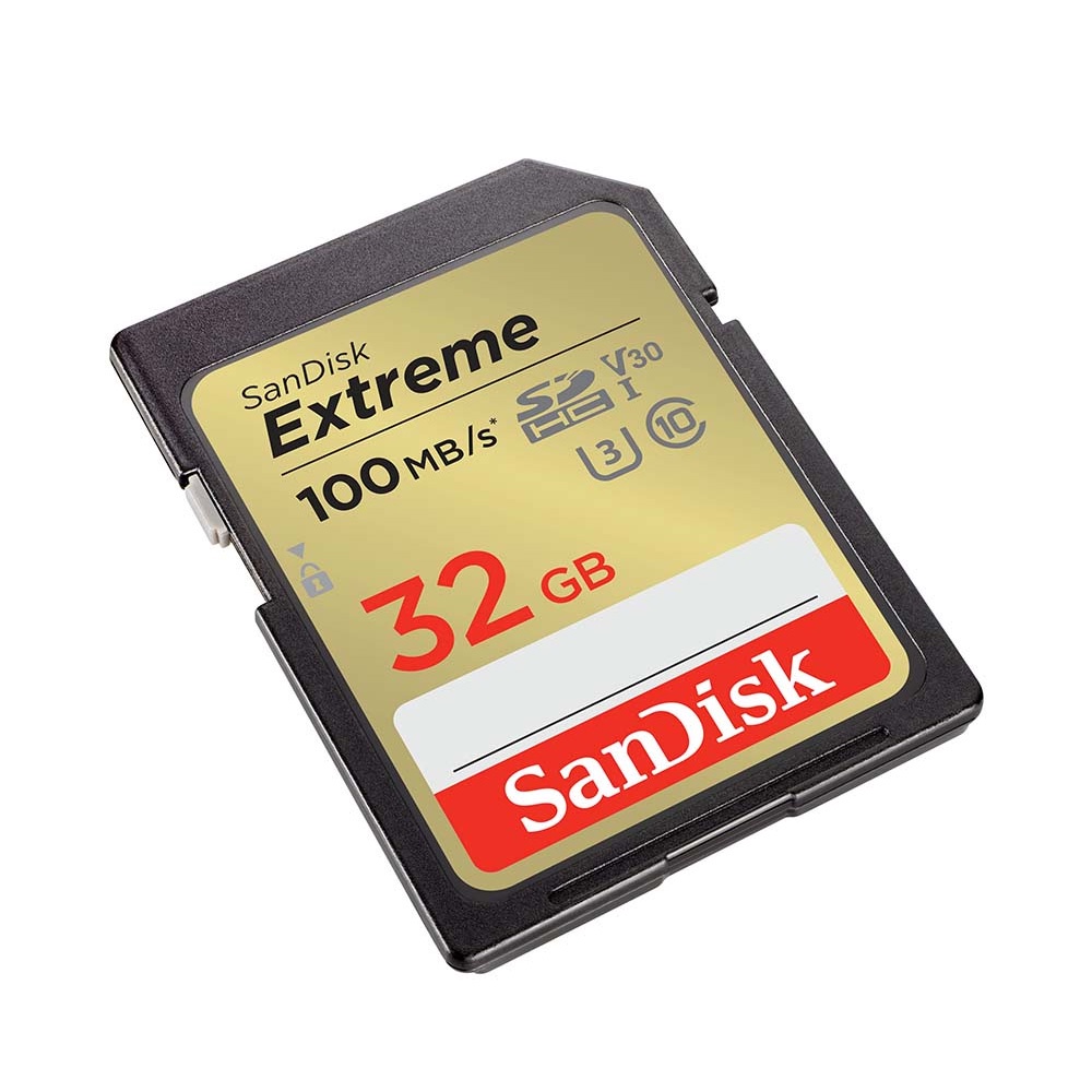 Thẻ nhớ SDHC SanDisk Extreme U3 V30 32GB 100MB/s SDSDXVT-032G-GNCIN