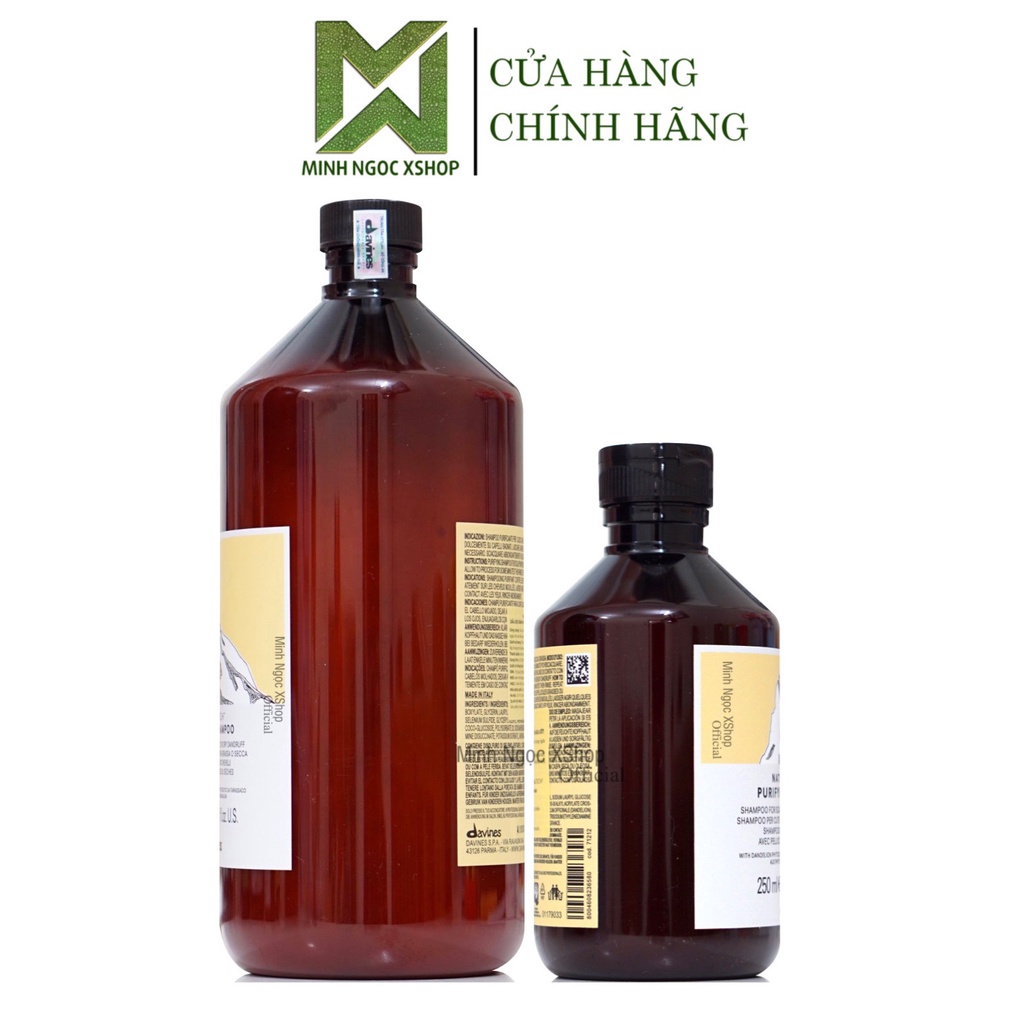 Dầu gội chống gàu Davines Purifying 250ML - 1000ML chính hãng