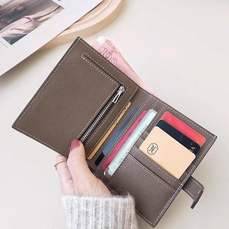 Hermes Ví Da Bò Cao Cấp Dáng Ngắn In Hình Bàn Tay Đơn Giản Thời Trang 2022 Cho Nữ