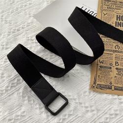 Thắt Lưng Vải Kaki Màu Trơn Thời Trang Hàn Quốc