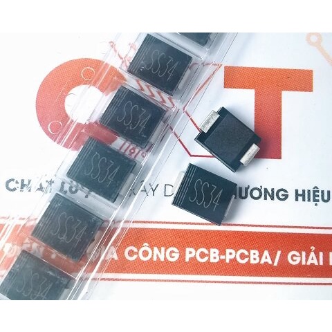 SS34 Diode Schottky 3A 40V SMC (DO-214AB)
