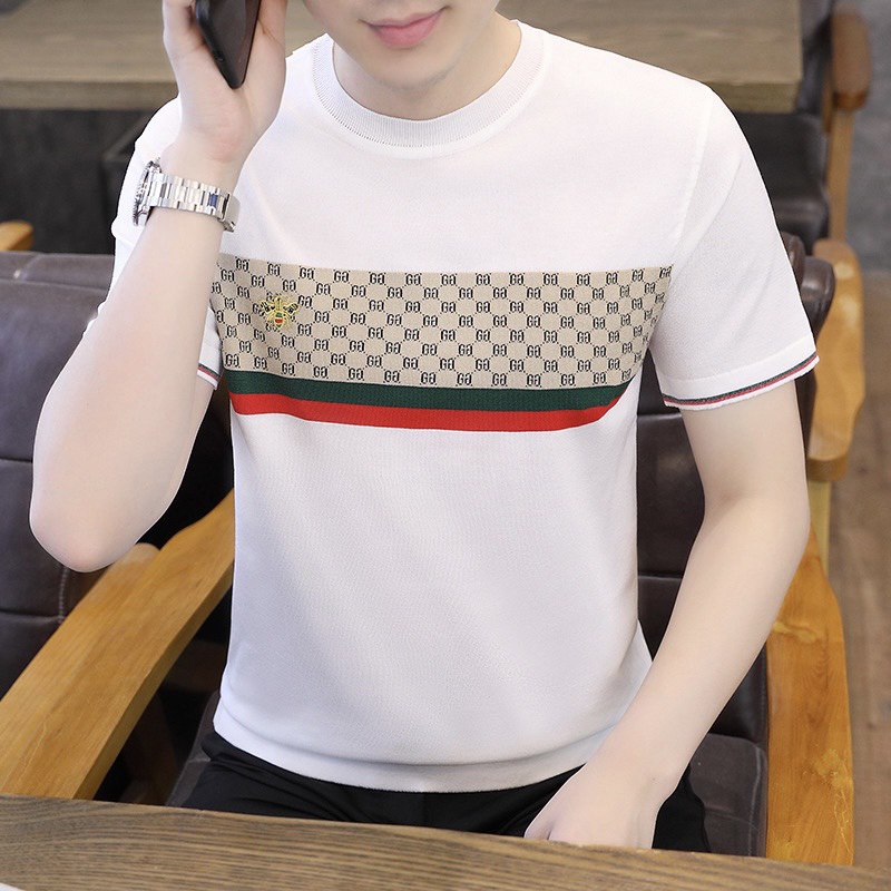 Áo thun nam chất vải cotton lạnh áo phông nam cổ tròn mềm mịn mát A.607