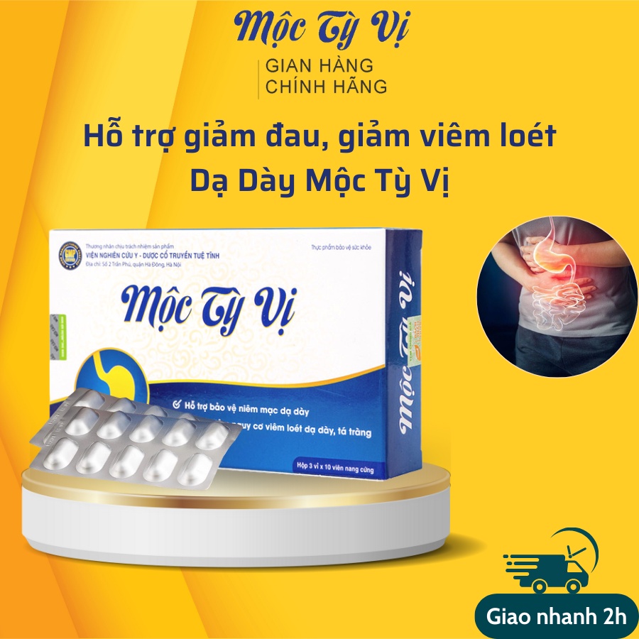 Mộc Tỳ Vị Hỗ Trợ Giảm Trào Ngược Và Loét Dạ Dày Hộp 30 Viên