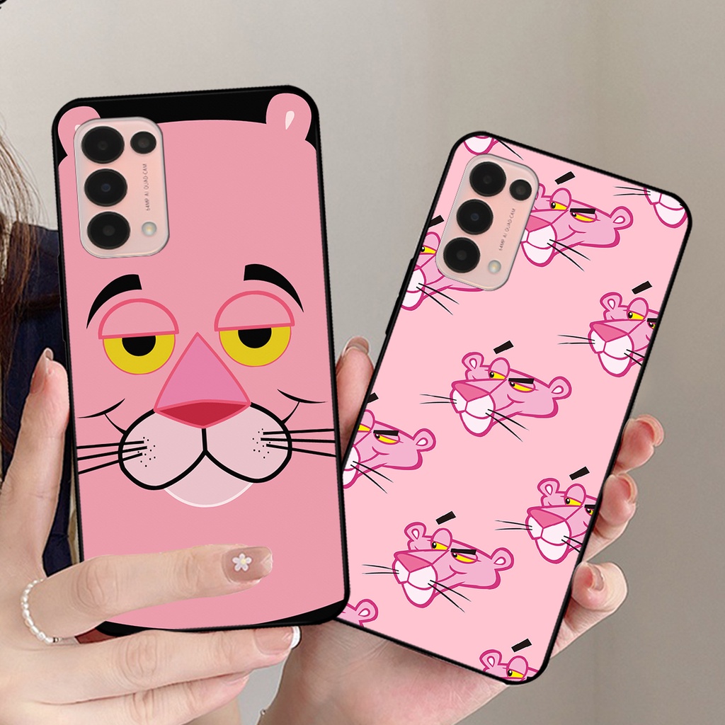 Ốp lưng Oppo Reno 5 4G / Reno 5 5G / Reno5 in hình gấu dâu losto, pink panther đáng yêu,hot trend.