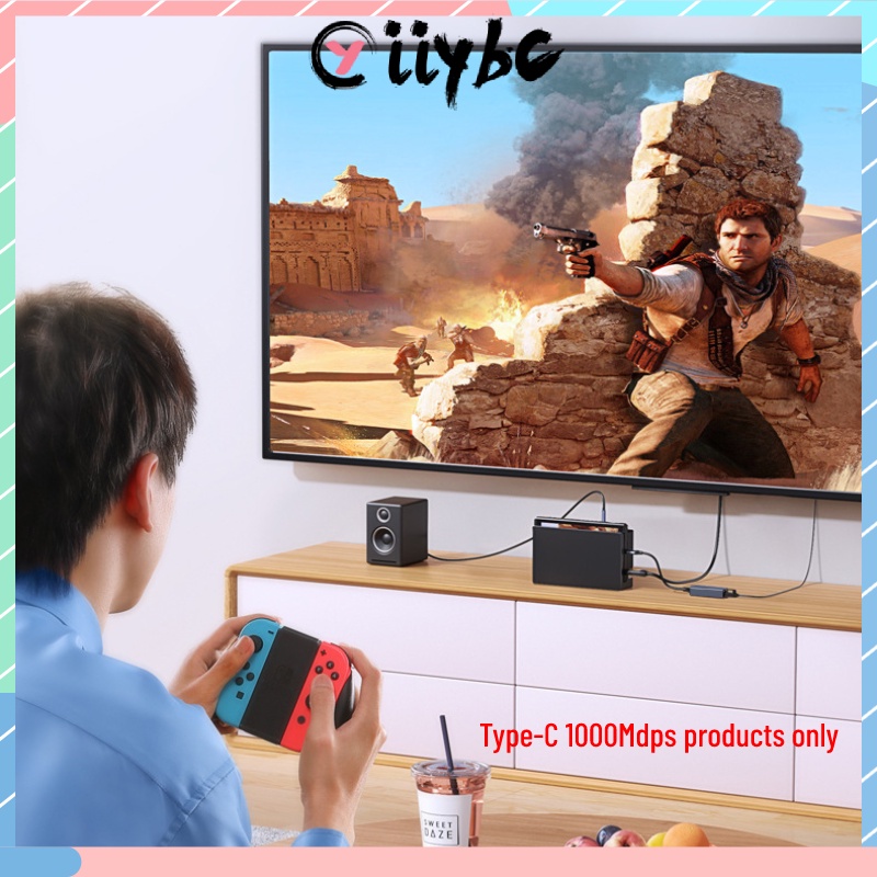 Bộ Chuyển Đổi Cổng Mạng Type-C Sang RJ45 Tốc Độ Cao Cho MacBook / iPad / Switch / TV box / latop / PC / Điện Thoại | BigBuy360 - bigbuy360.vn