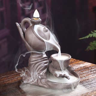 Tháp khói trầm hương Tân Nguyên, tháp trầm, thác khói bình trà khói ngược bồng bềnh tựa chốn bồng lai tiên cảnh