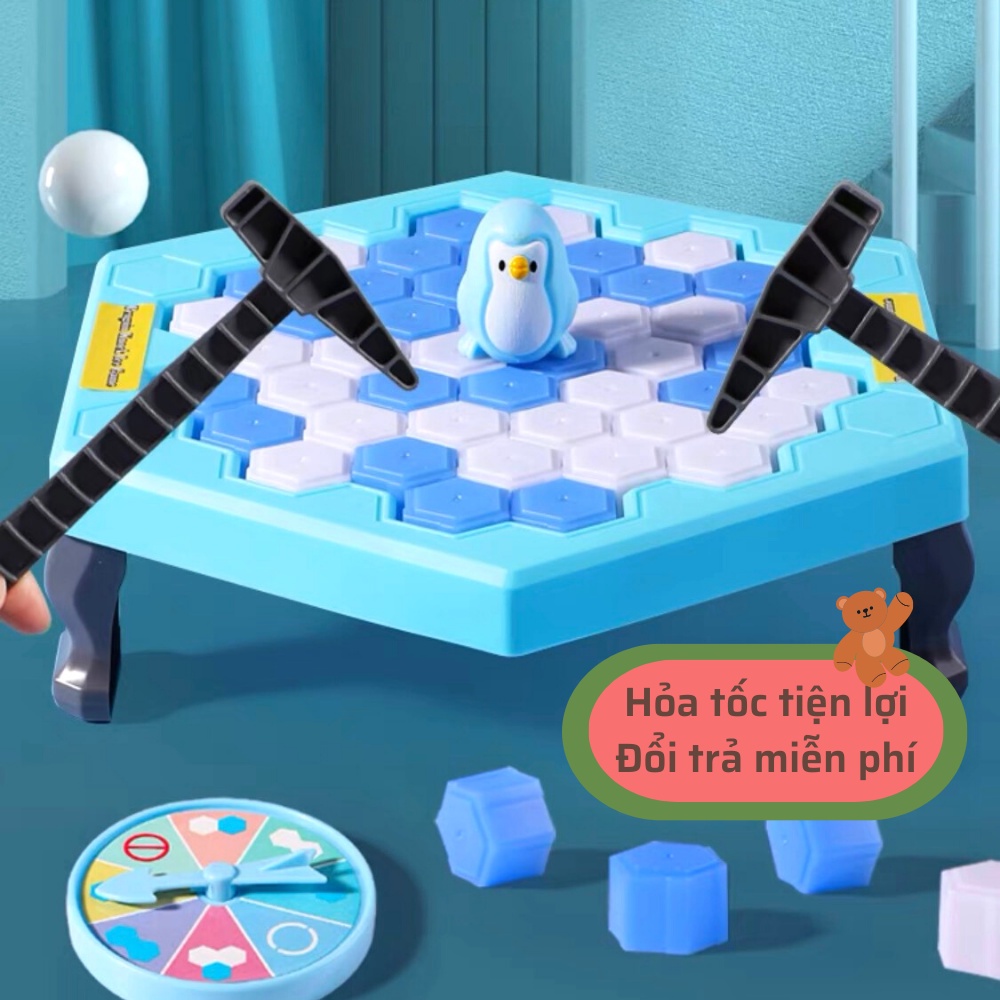 Bộ trò chơi phá băng đập băng giải cứu chim cánh cụt trò chơi tương tác giáo dục cho trẻ 3 tuổi trở lên
