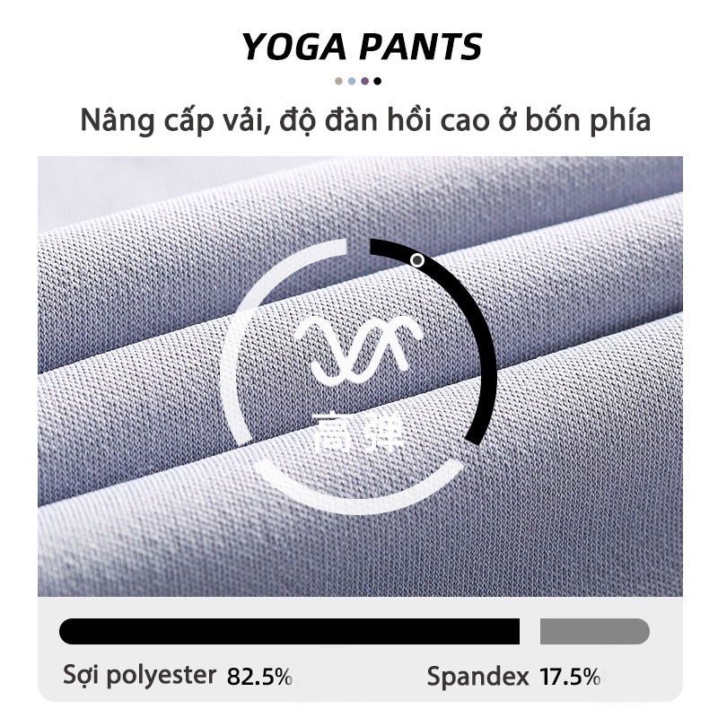 Váy Quần Legging Lưng Cao Co Giãn Nhanh Khô Thoáng Khí Màu Sắc Tương Phản Thời Trang Tập Yoga