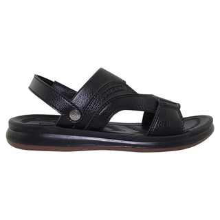 Sandal đế bằng nam Bita's SUM.108 (Đen + Nâu + Vàng bò)