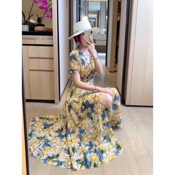 ĐẦM XÒE HOA PHỐI XẺ 2090