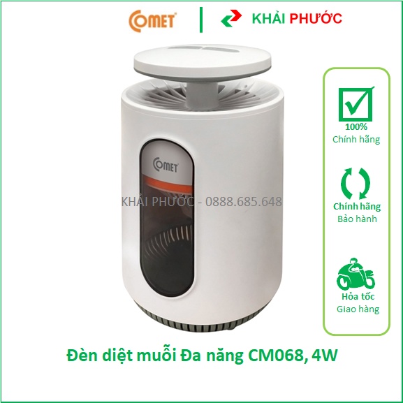 ĐÈN BẮT DIỆT MUỖI MUỔI MŨI MỦI CÔN TRÙNG 4W ĐA NĂNG COMET CM068 CHÍNH HÃNG GIÁ RẺ KHẢI PHƯỚC ELECTRI