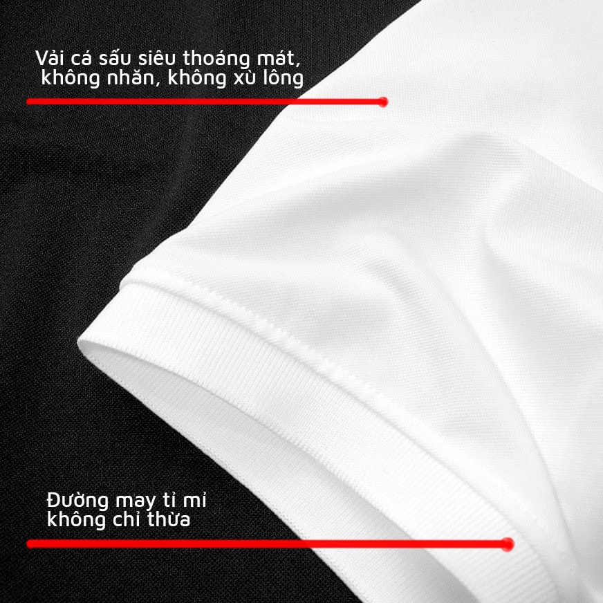 Áo polo nam nữ áo polo đôi áo polo  6 màu phối viền vải cotton co giãn dáng công sở slimfit hơi ôm trẻ trung