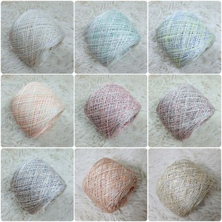 (25 - 54) Sợi cotton star màu loang se 0.8mm, bóng, nhẹ, mát