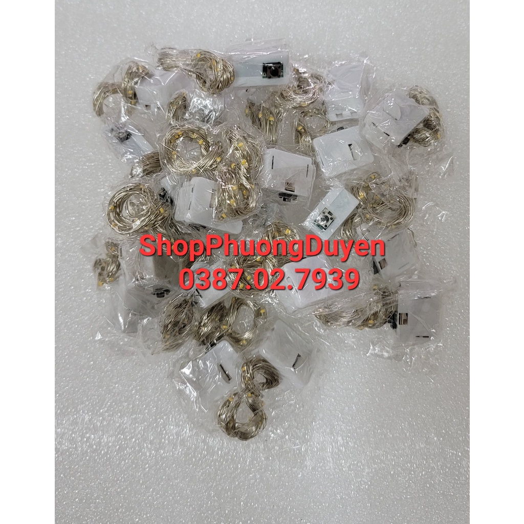 Dây đèn led trang trí đom đóm có sẵn pin dài 1m/2m/3m/5m