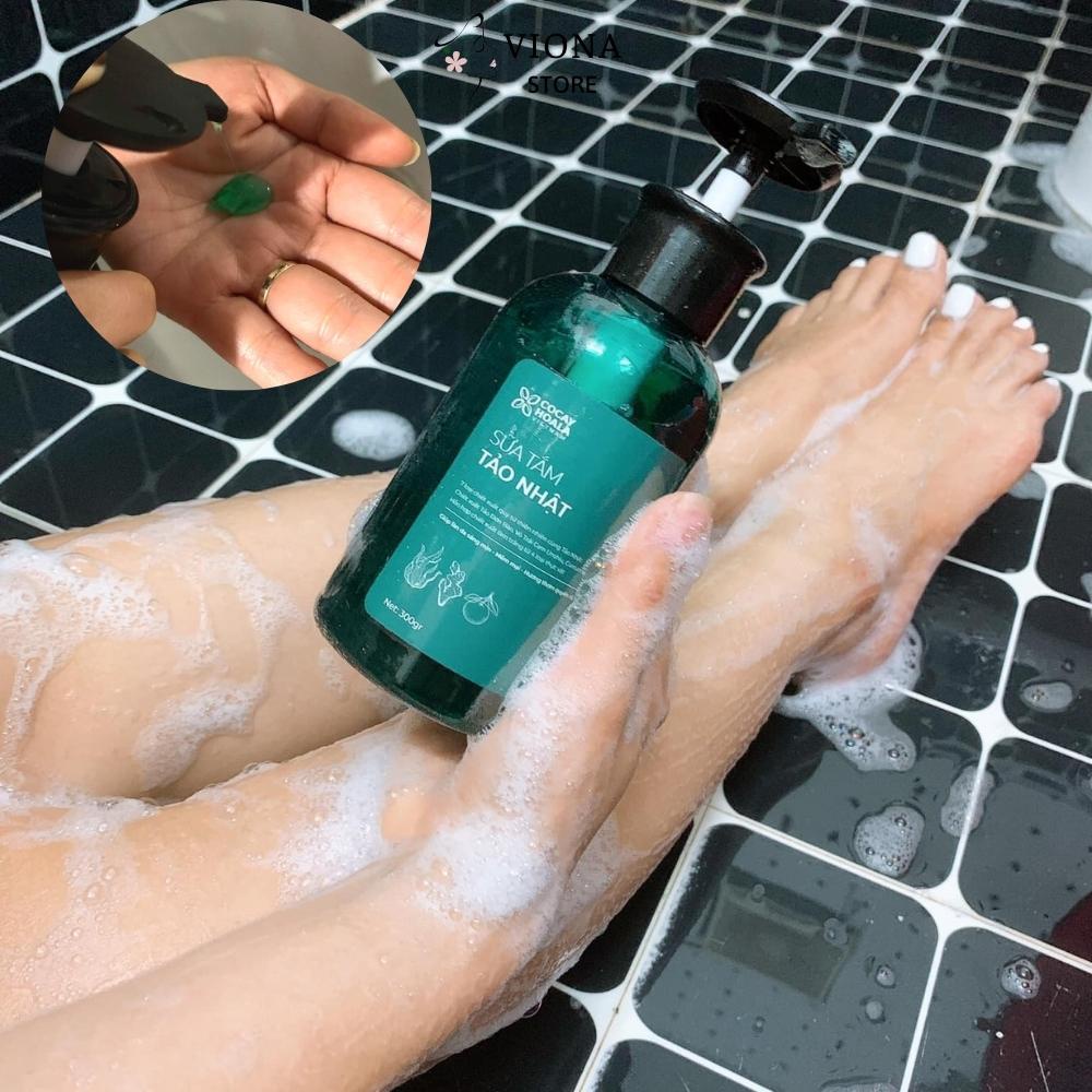 Sữa tắm Tảo Nhật COCAYHOALA hương nước hoa - dưỡng trắng da - trong lượng 300gr