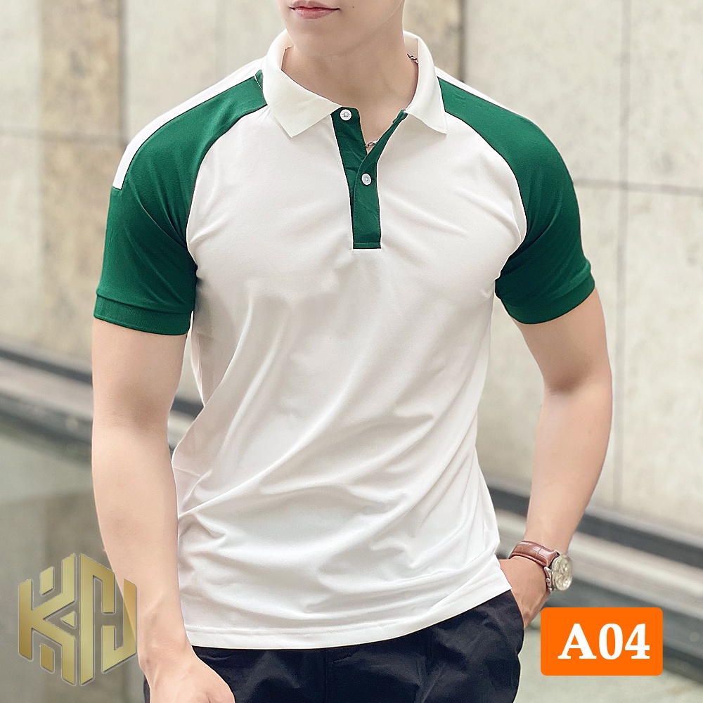 Áo thun POLO nam vải cá sấu cao cấp, ngắn tay, thời trang - lịch lãm-A04