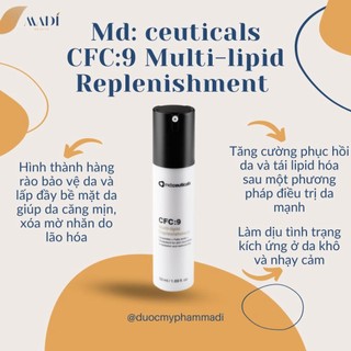 Kem dưỡng phục hồi da, tái cấu trúc hàng rào bảo vệ da md:ceuticals cfc:9 50ml - hàng công ty