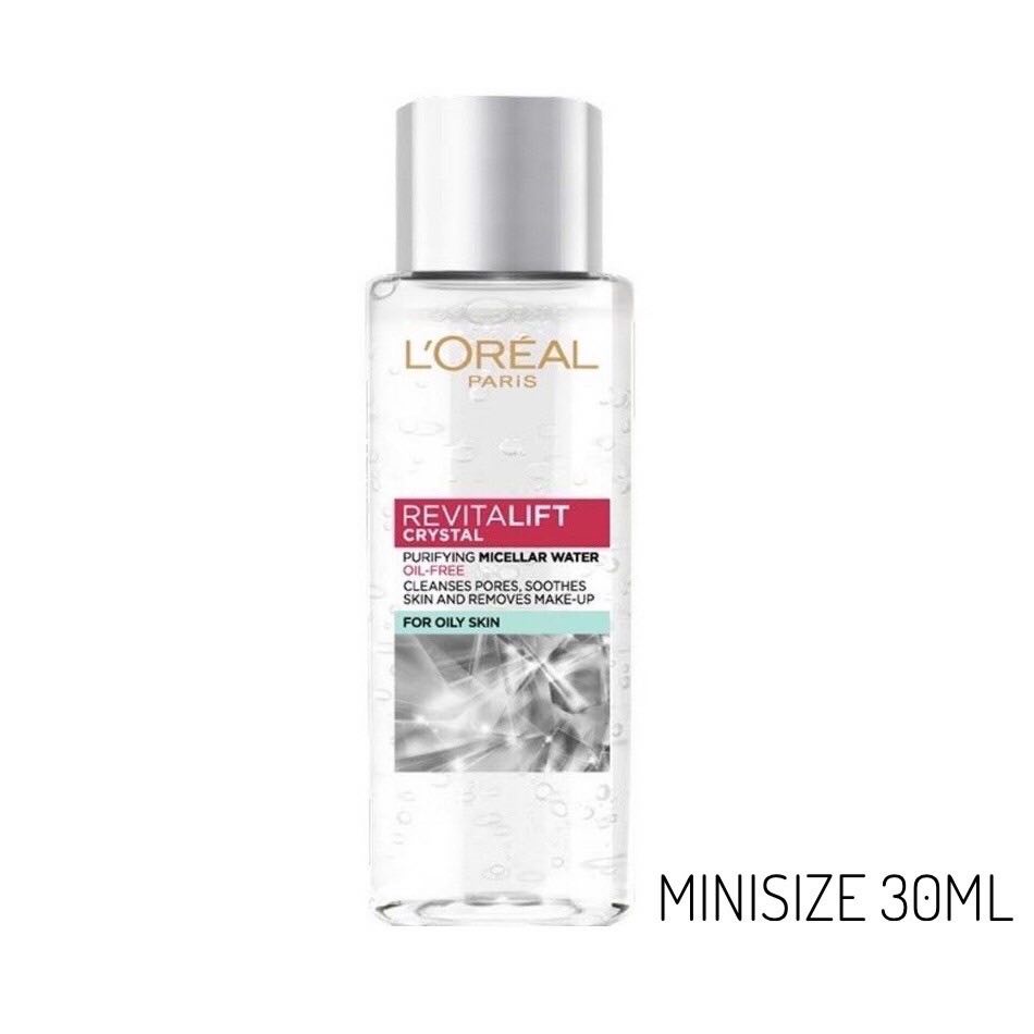 Nước Tẩy Trang LOréal Paris Dành Cho Da Dầu mini 30ml Revitalift Crystal Purifying Micellar Water