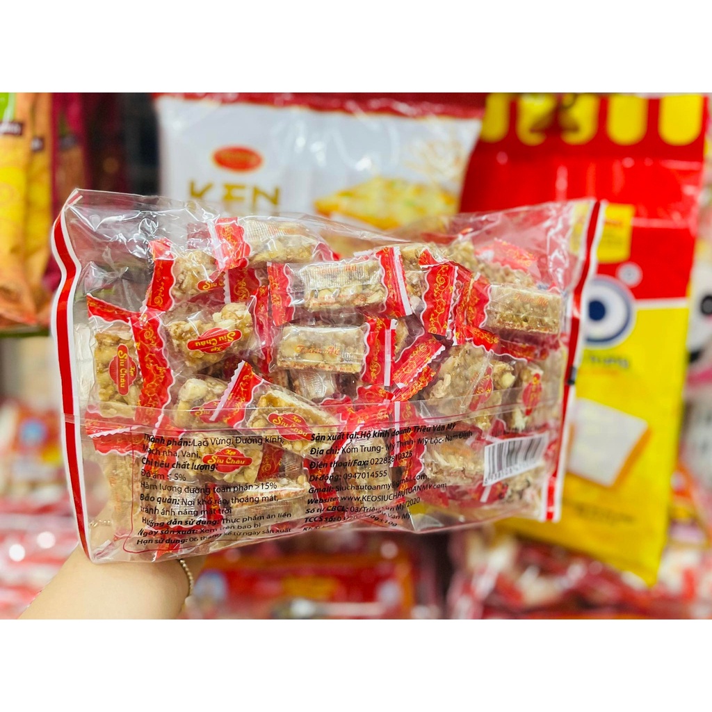 Kẹo sìu châu Toàn Mỹ gói 130g/ hộp 320g