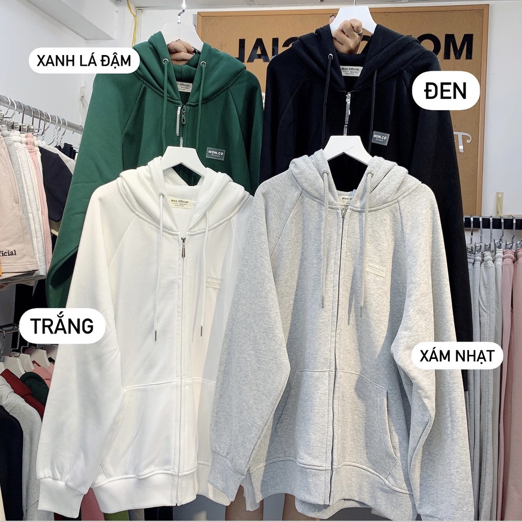 S030 Áo Hoodie Zip Nỉ Chân Cua Mon 2023 ( Logo Cao Su) | BigBuy360 - bigbuy360.vn