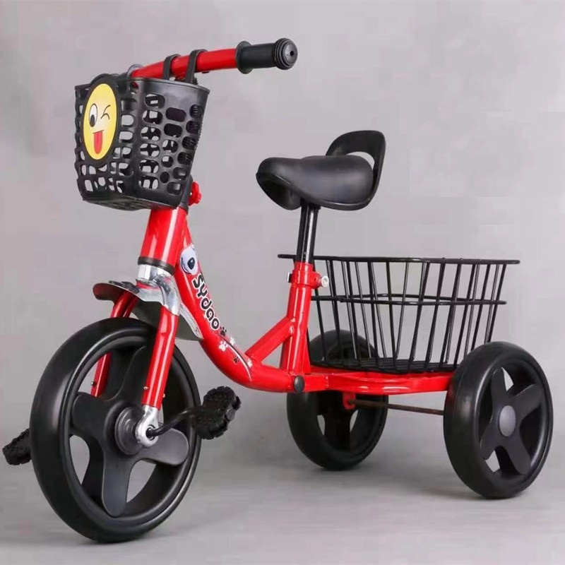 Xe Đạp, Xe Xích Lô, Xe 3 Bánh Kèm Giỏ Lớn Phía Sau Cho Trẻ Em 1 - 6 Tuổi