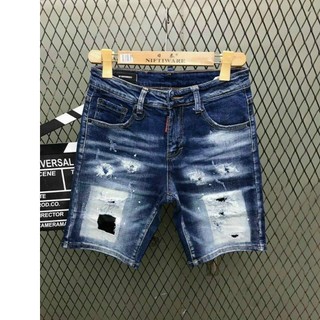 (Xưởng chuyên sỉ) quần bò short nam quần lửng bò nam quần sooc nam bò chất jean co giãn