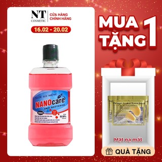 [Hàng chính hãng] Nước Súc Miệng Khử Mùi Hôi Miệng NANOCARE Tinh Chất Mật Cau Đánh Bay Vi Khuẩn,hơi thở thơm mát-Tặg Son