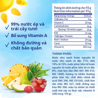 [SHIP ĐỒNG GIÁ 12-20K TẤT CẢ ĐƠN] Thạch Phúc Bồn Tử Dole (93g)