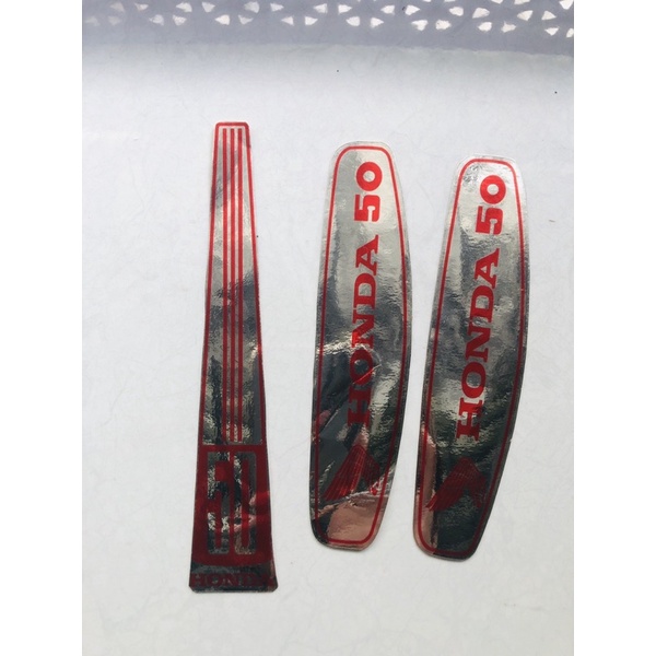 Tem Cub 50-78 Đỏ Mặt Nạ Dài Decal in