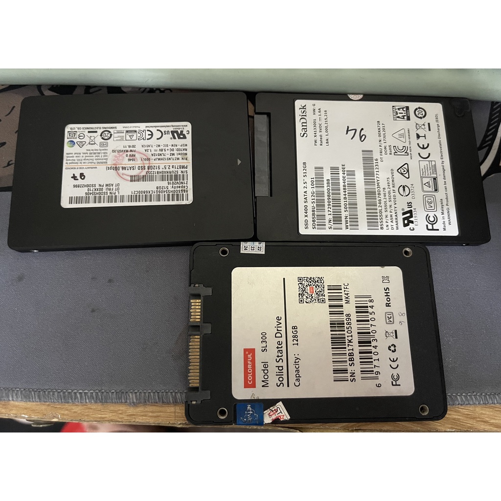 SSD 512Gb SAMSUNG SANDISK THÁO SERVER CÒN MỚI BỀN