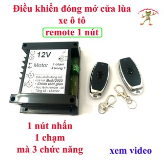Điều khiển đóng mở cửa lùa 12v 30a nút nhấn 3 trong 1 chạm