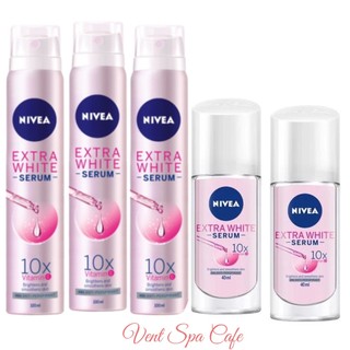Sịt khử mùi nivea extra white serum / lăn nách nữ nivea extra white serum x10 vitamin c 40ml