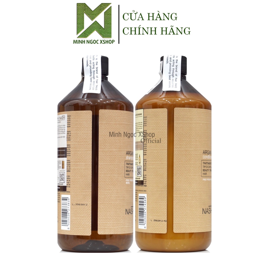 Dầu gội xả phục hồi cho mọi loại tóc Nashi Argan 1000ML