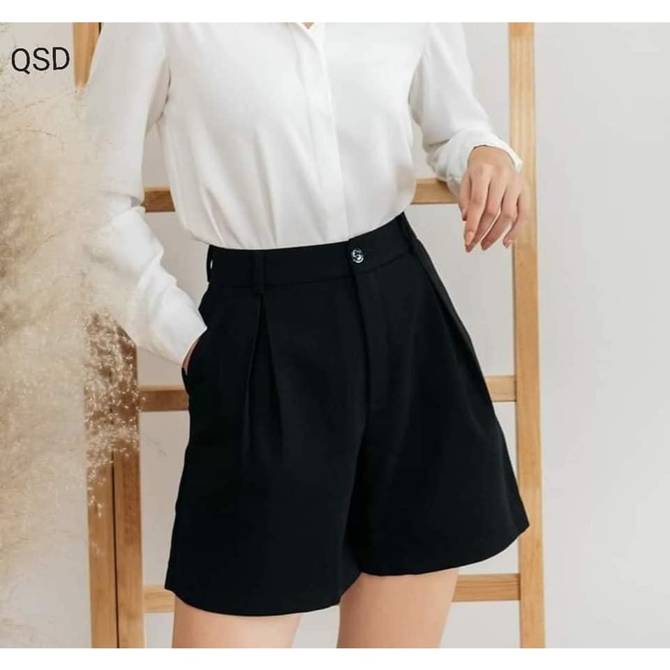 Quần sooc đen nữ bigsize  VSHIRT