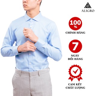 Áo sơ mi nam dài tay ALIGRO chất liệu cotton cao cấp mềm mại, thoáng mát, thấm hút mồ hôi, kháng khuẩn cao ALGS1979