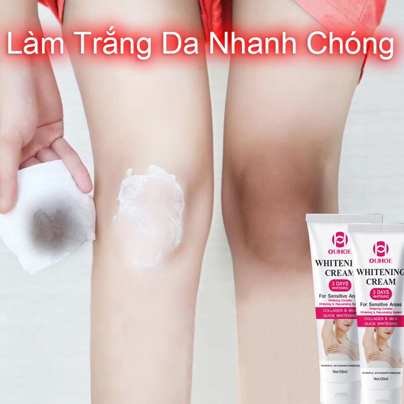 Kem làm trắng da Kem tẩy trắng da 60g làm trắng toàn thân nhẹ sắc tố cổ nách dưỡng ẩm làm trắng dưới cánh tay