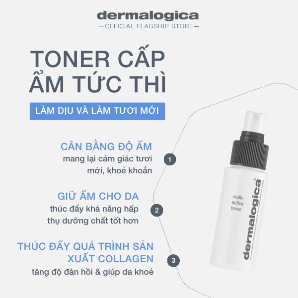 [Mã COSLUX05 giảm 120K đơn 1500K] Xịt khoáng Dermalogica Multi-active Toner dưỡng ẩm da mặt 50ml