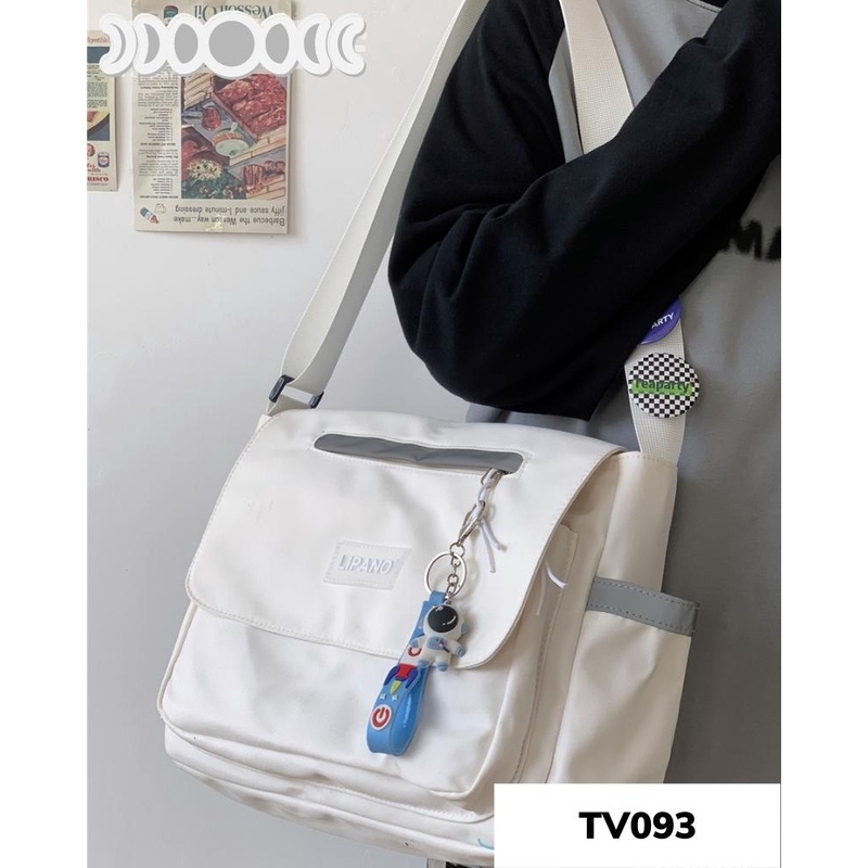 Túi đeo chéo đeo vai đi học đi chơi học sinh cấp 2 cấp 3 size vừa giấy a4 TV093