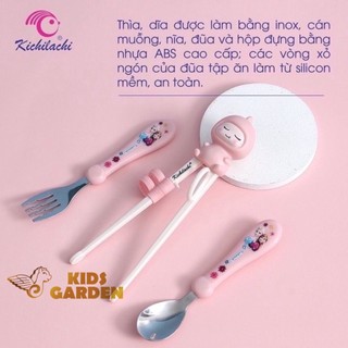 Set 3 thìa đũa nĩa Kichi