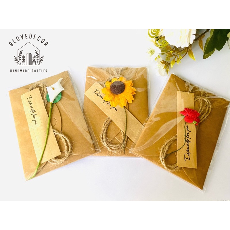 Thiệp giấy kraft phong cách vintage