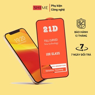 Kính cường lực 21D full màn, tràn viền dành cho iphone, Samsung, Xiaomi