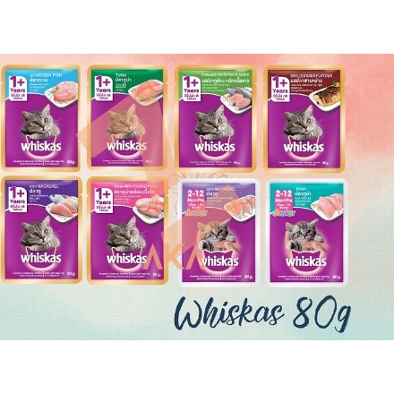 Pate WHISKAS gói cho mèo 80GR